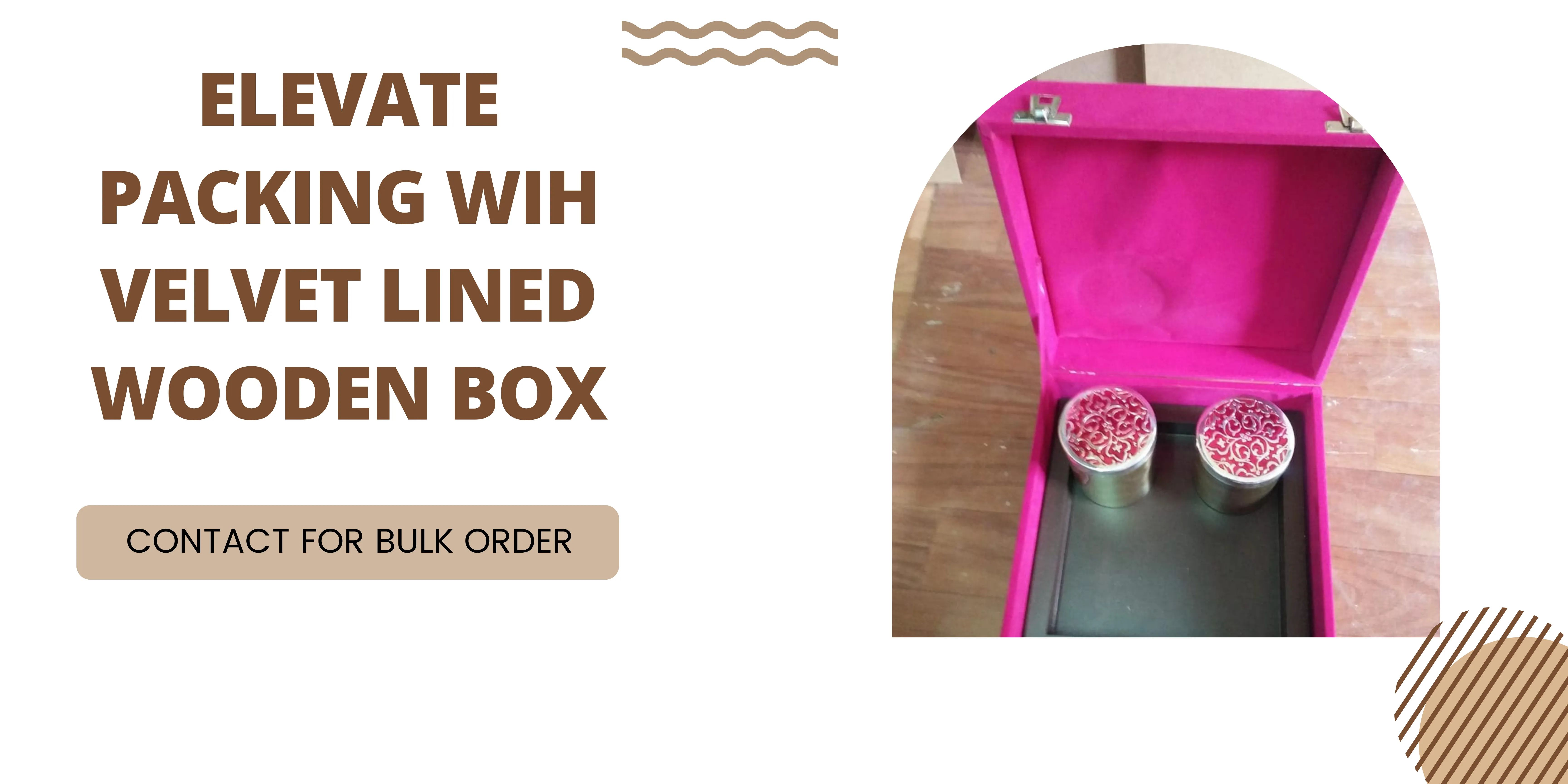 Custom Velvet Lined Wooden Box