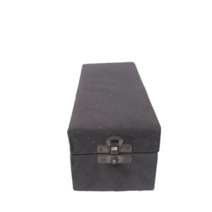 Grey velvet storage box