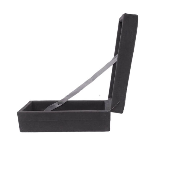 Grey velvet box side