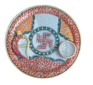 decorative plate for puja