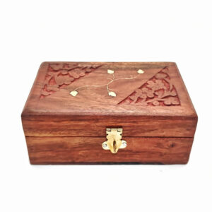 Vintage wooden recipe box