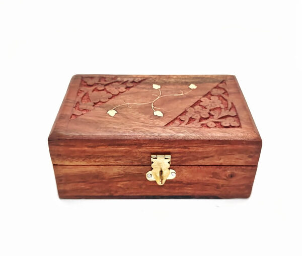 Vintage wooden recipe box