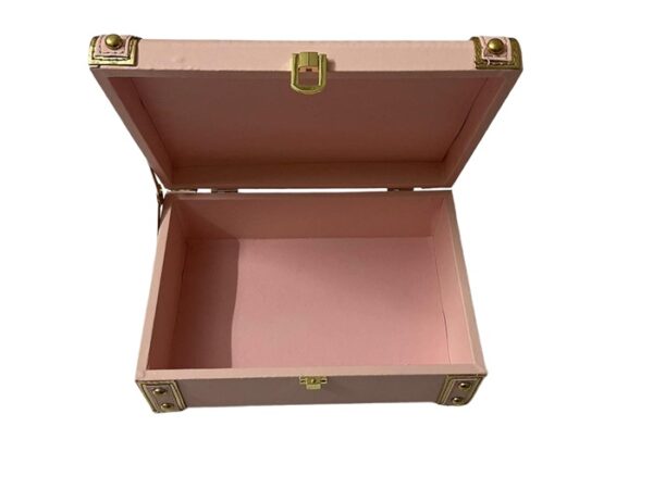 Wooden memory box open