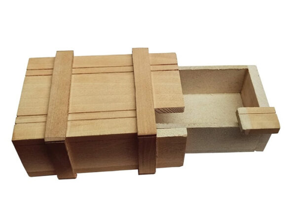 Wooden Puzzle Box open