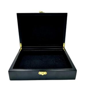 Wooden stash box open