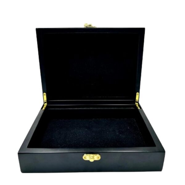 Wooden stash box open