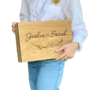 wooden photo keepsake box