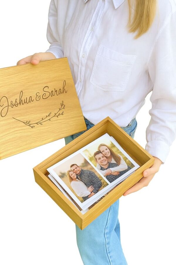 wooden photo keepsake box (1)