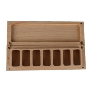 wooden pill box