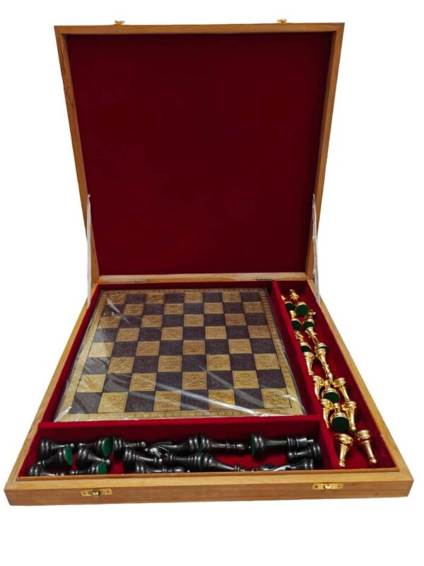 wooden chess storage box